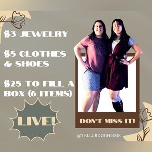 $25 fill a box Live show listing - S, M, L, & XL (JM)